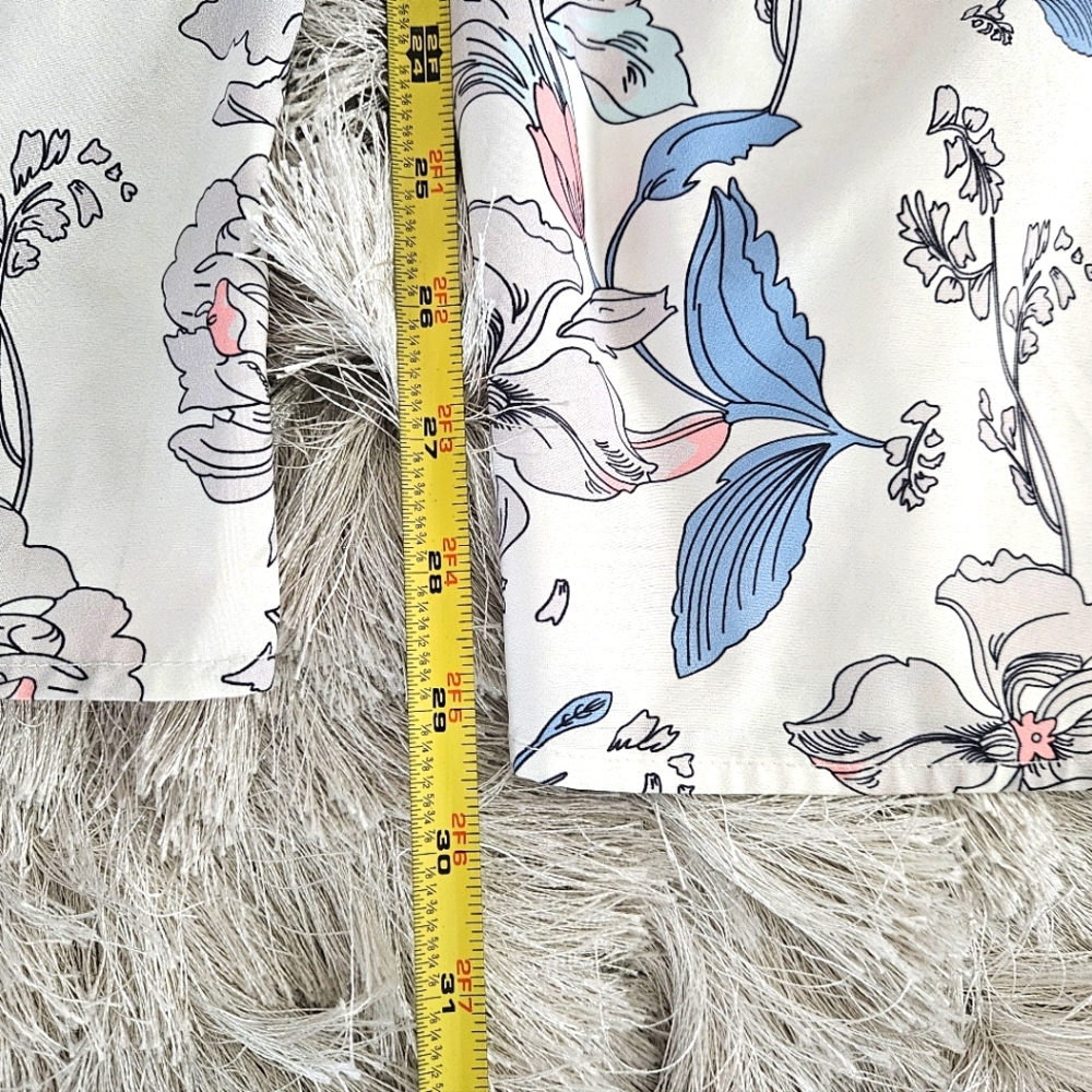 NWT Fabrik Wide Leg White, Pink and Blue Floral Print Jumpsuit. - Picture 11 of 13